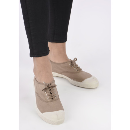 TENNIS LACET Sable, Chaussures basses Bensimon