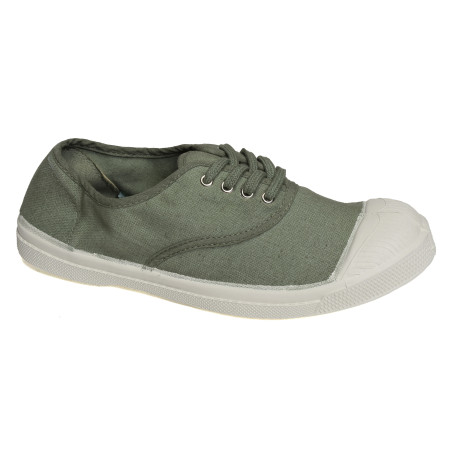TENNIS LACET Vert Eau, Chaussures basses Bensimon