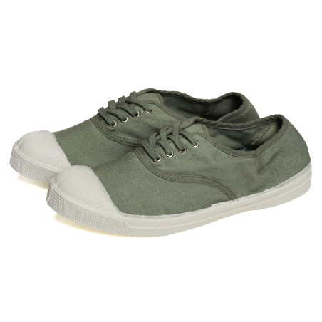 TENNIS LACET Vert Eau, Chaussures basses Bensimon