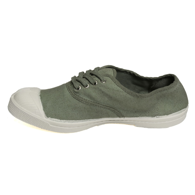 TENNIS LACET Vert Eau, Chaussures basses Bensimon