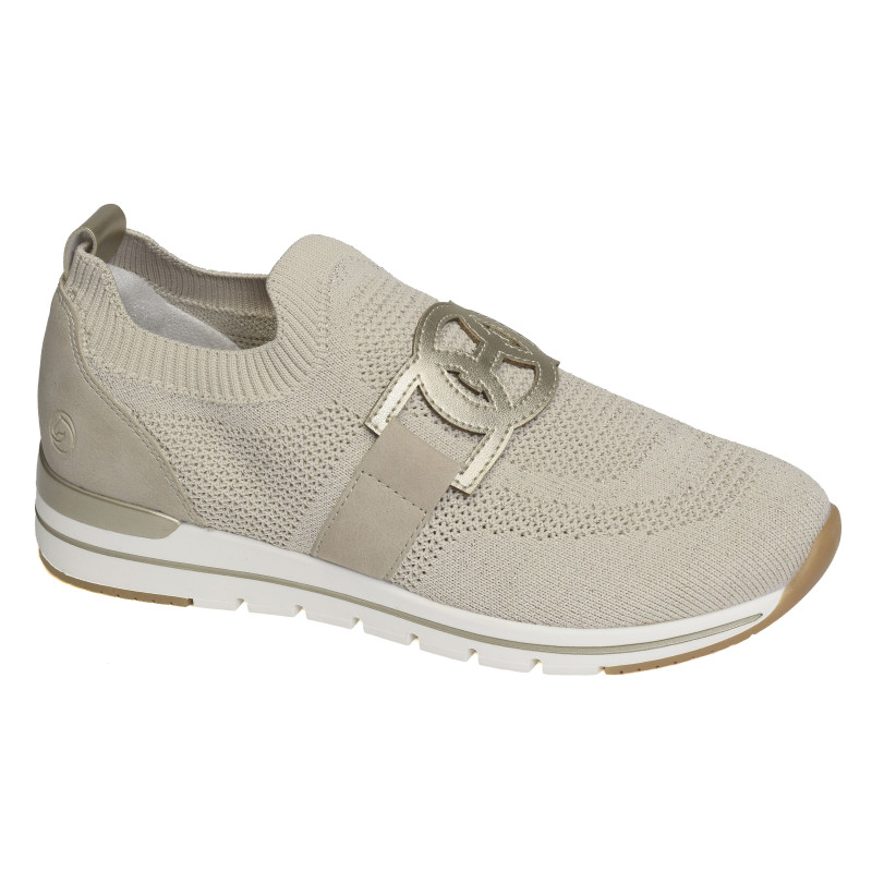 R6713 Beige Platine, Slip-On Remonte