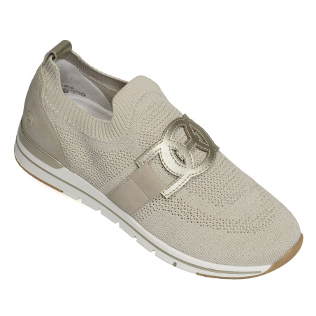 R6713 Beige Platine, Slip-On Remonte