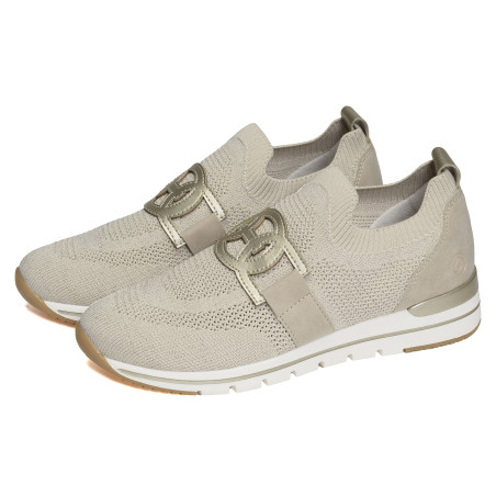 R6713 Beige Platine, Slip-On Remonte