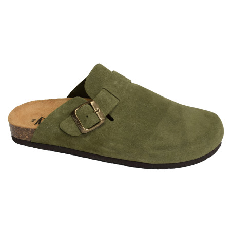 PINATEL Kaki, Mules K.Daques