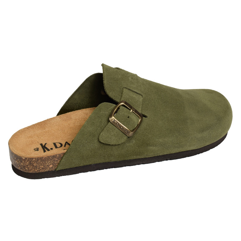 PINATEL Kaki, Mules K.Daques