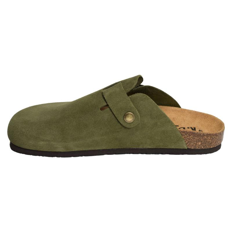 PINATEL Kaki, Mules K.Daques
