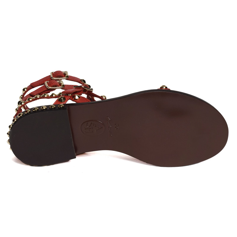 PLAY Rouge, Sandales plates Ash
