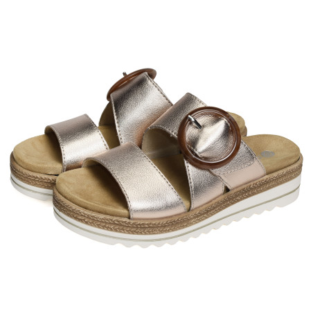 D0Q51 Rose Or, Mules Remonte