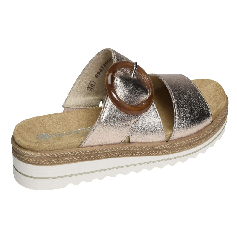 D0Q51 Rose Or, Mules Remonte
