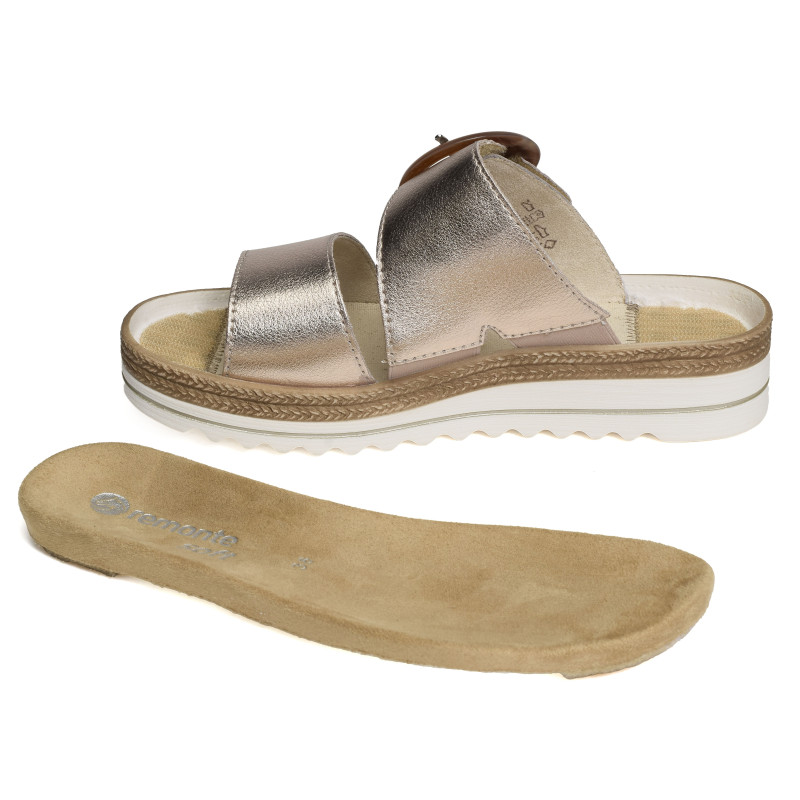 D0Q51 Rose Or, Mules Remonte