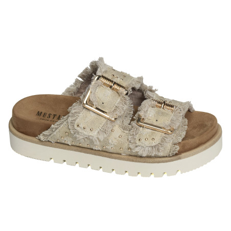 1461708 Beige, Mules Mustang