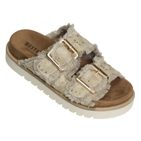 1461708 Beige, Mules Mustang