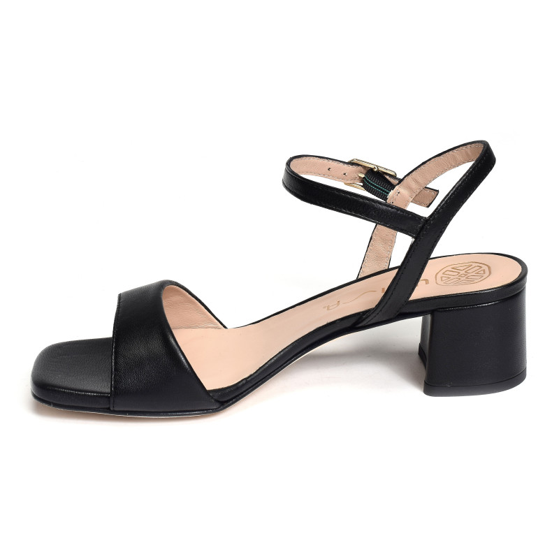 KIRK Noir, Nu-Pieds à talon Unisa