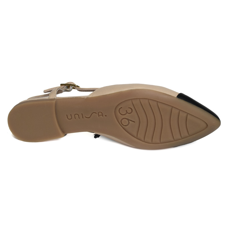 ASLEY Beige Noir, Slingback Unisa