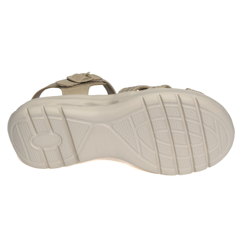 28656 Beige, Nu-Pieds à plateforme Amarpies Confort