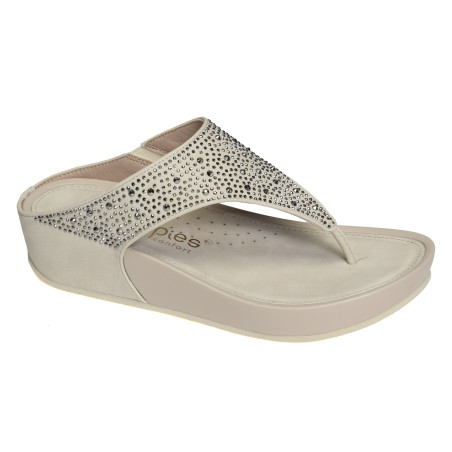 26579 Beige, Tongs Amarpies Confort