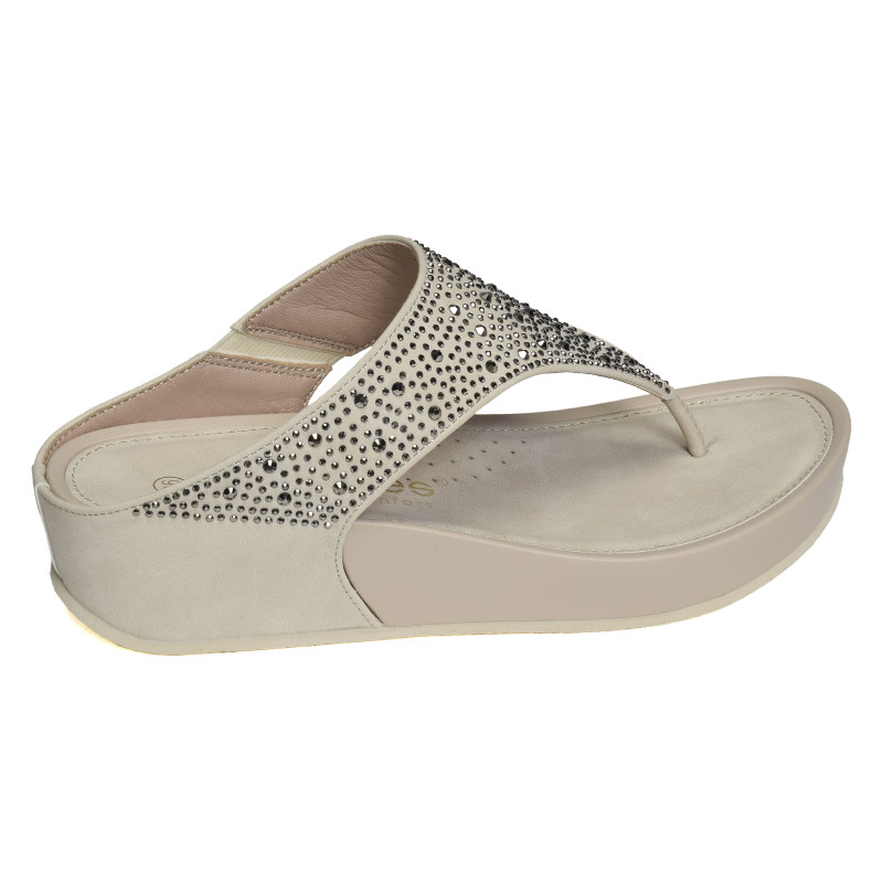 26579 Beige, Tongs Amarpies Confort