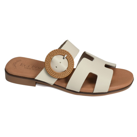 3007 Beige, Mules Eva Frutos