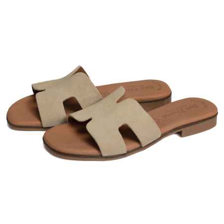 3053 Beige, Mules Eva Frutos