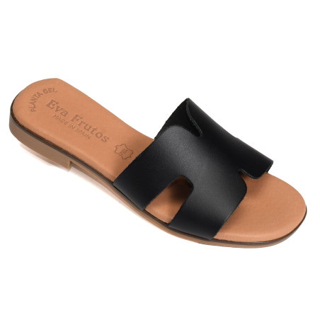 3053 Noir, Mules Eva Frutos