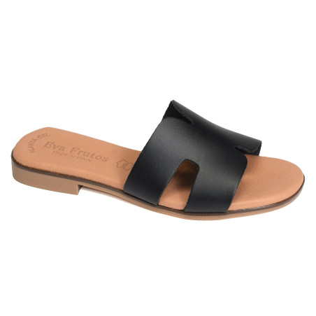 3053 Noir, Mules Eva Frutos