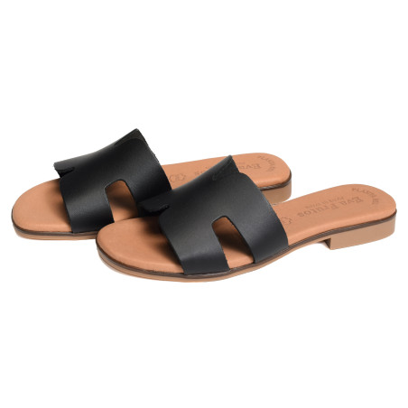 3053 Noir, Mules Eva Frutos