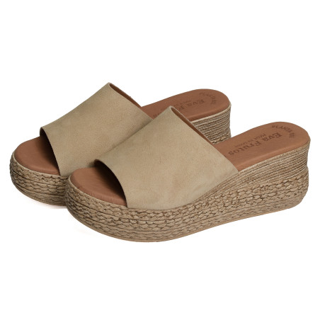 3767 Beige, Mules Eva Frutos