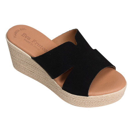 5501 Noir, Mules Eva Frutos