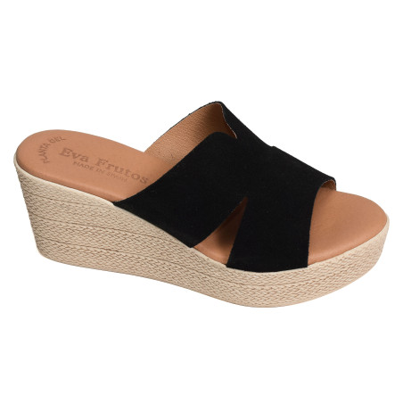 5501 Noir, Mules Eva Frutos