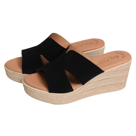 5501 Noir, Mules Eva Frutos