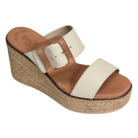 5841 Beige, Mules Eva Frutos