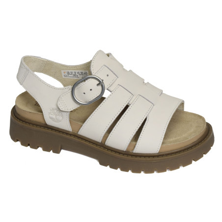 CLAIREMONT WAY FISHERMAN Blanc, Nu-Pieds à plateforme Timberland