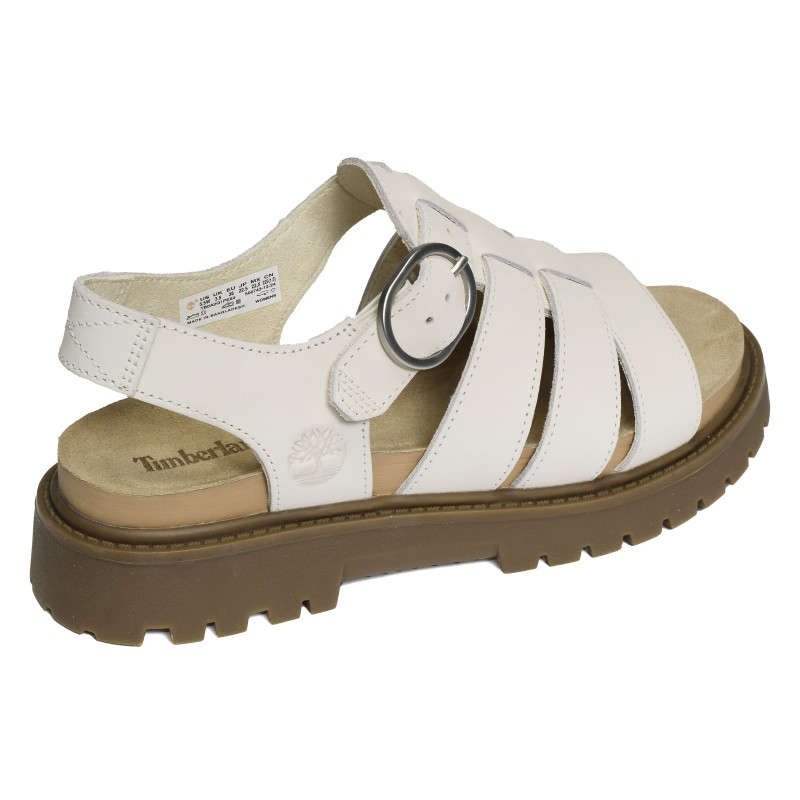 CLAIREMONT WAY FISHERMAN Blanc, Nu-Pieds à plateforme Timberland