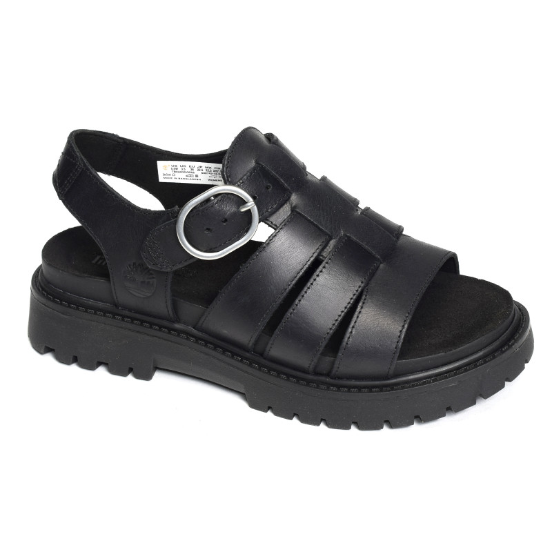 CLAIREMONT WAY FISHERMAN Noir, Nu-Pieds à plateforme Timberland
