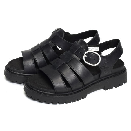 CLAIREMONT WAY FISHERMAN Noir, Nu-Pieds à plateforme Timberland