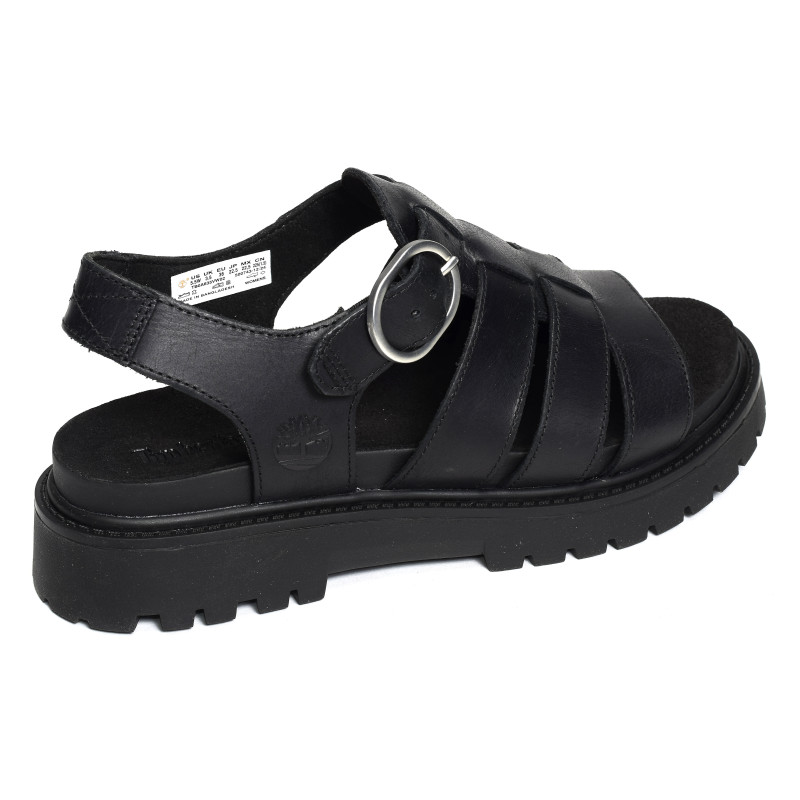 CLAIREMONT WAY FISHERMAN Noir, Nu-Pieds à plateforme Timberland