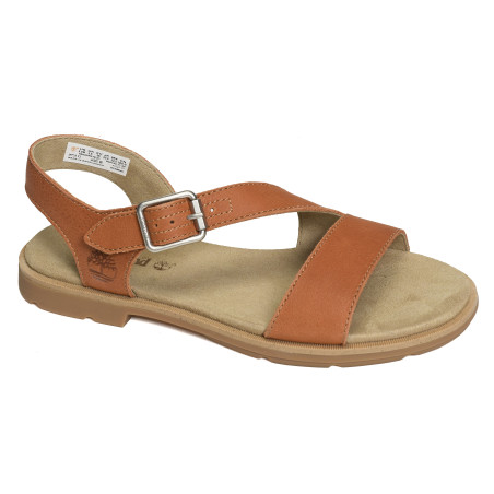 CALISTA BAY Orange, Sandales plates Timberland