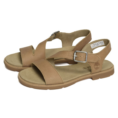 CALISTA BAY Beige, Sandales plates Timberland