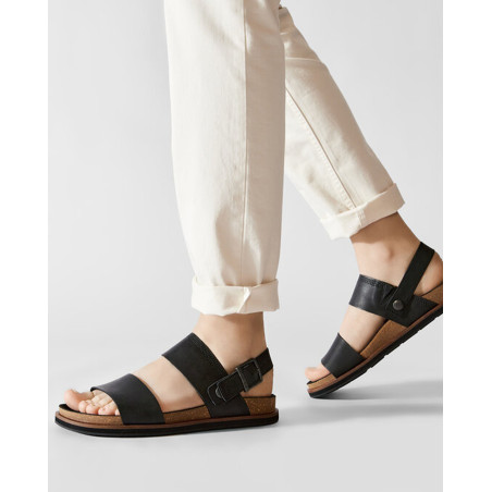AMALFI BACKSTRAP Noir, Sandales plates & Nu-Pieds Timberland