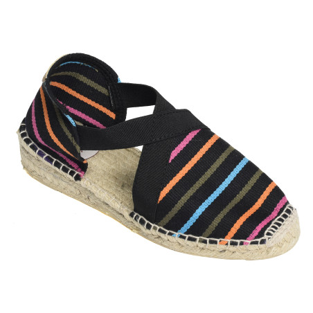 EVA Noir Multicolore, Espadrilles Toni Pons