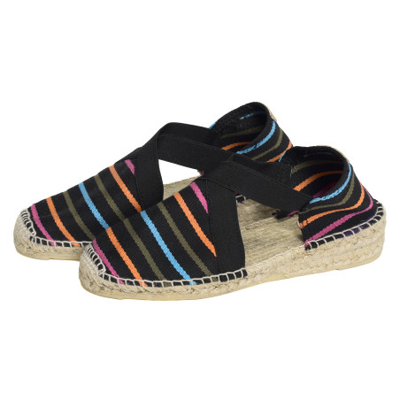 EVA Noir Multicolore, Espadrilles Toni Pons