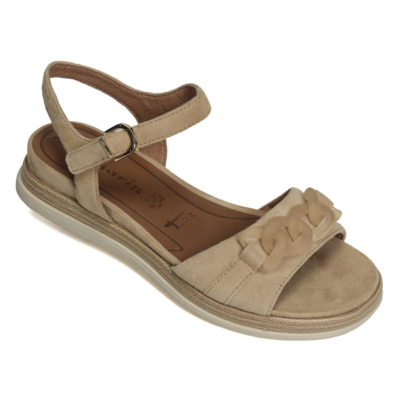 28254 Tan, Sandales compensées Tamaris