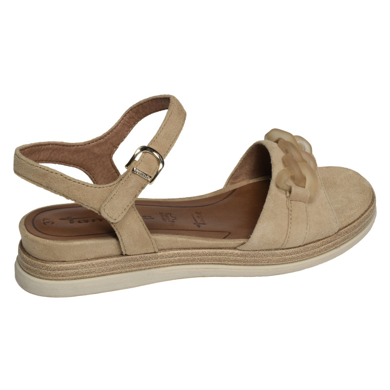 28254 Tan, Sandales compensées Tamaris