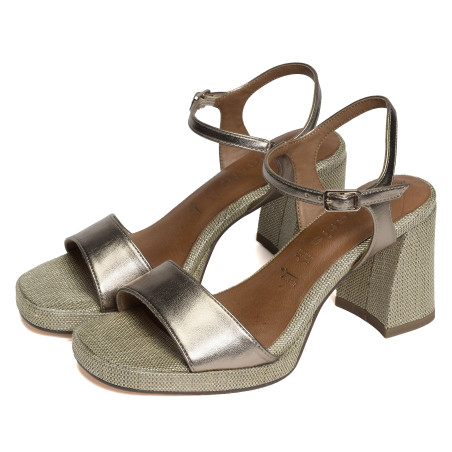 28342 Bronze, Nu-Pieds à talon Tamaris
