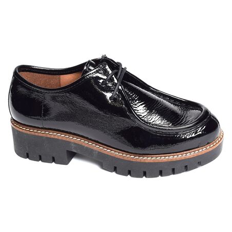 CV6202 Verni Noir, Richelieus Rock & Rose