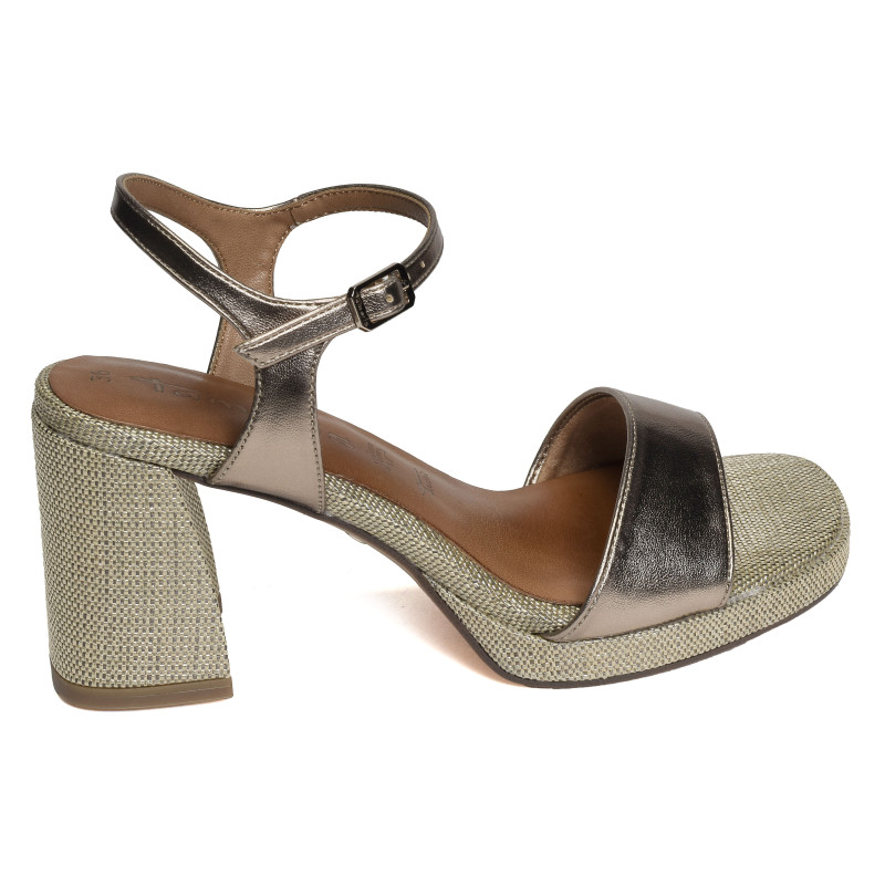 28342 Bronze, Nu-Pieds à talon Tamaris