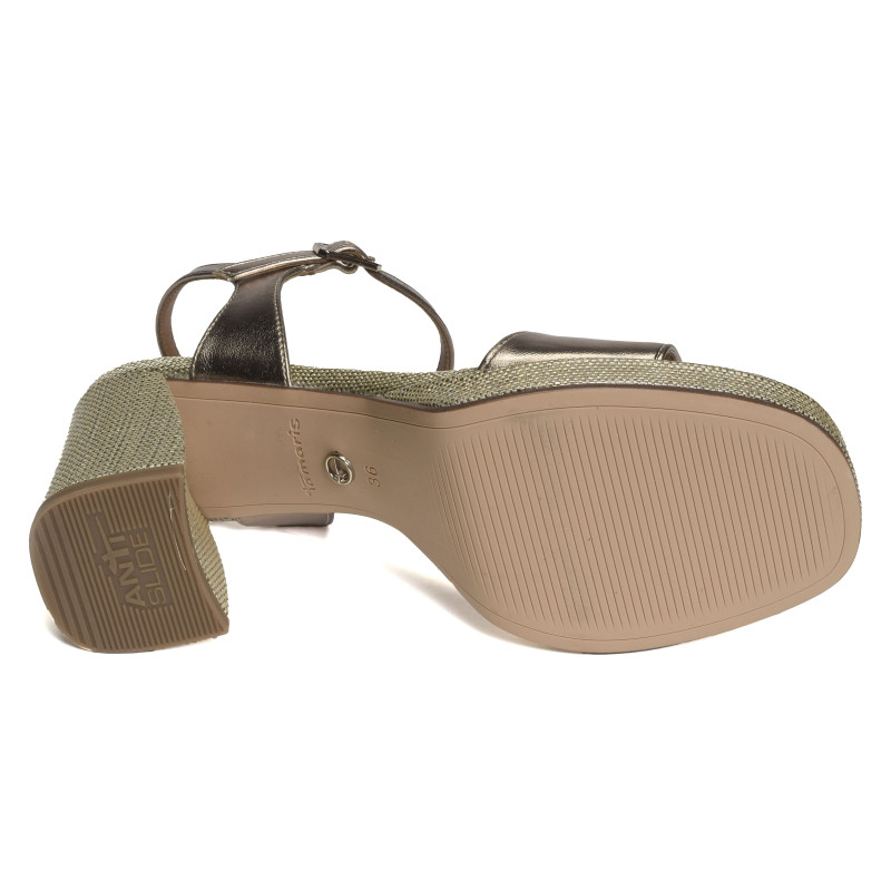 28342 Bronze, Nu-Pieds à talon Tamaris