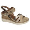 28357 BIS Beige Léopard, Sandales compensées Tamaris