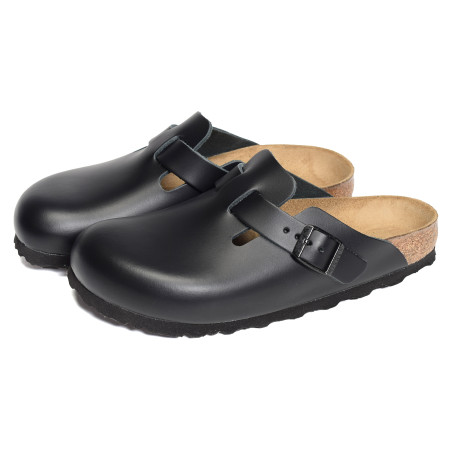 BOSTON CUIR W Noir, Sabots Birkenstock
