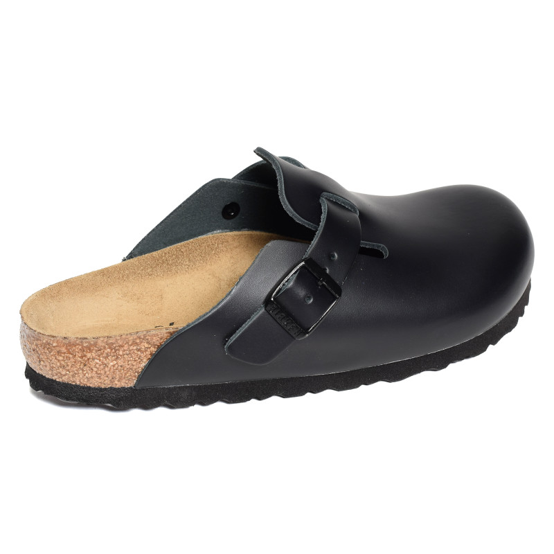 BOSTON CUIR W Noir, Sabots Birkenstock